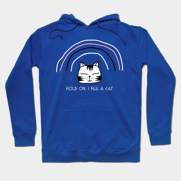 hold on i see a cat Hoodie by Aeswie